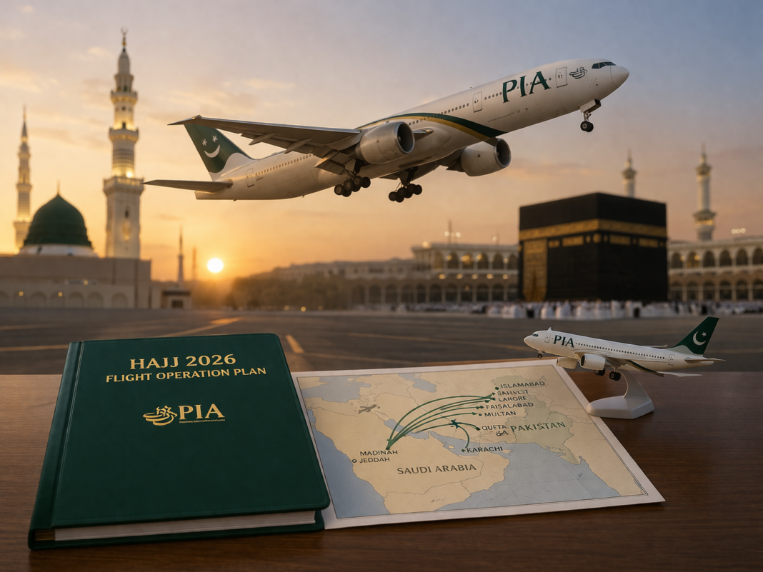 PIA Ready for Hajj 2026: Over 60,000 Pilgrims to Travel via 202 Special Flights PIA Ready for Hajj 2026: Over 60,000 Pilgrims to Travel via 202 Special Flights